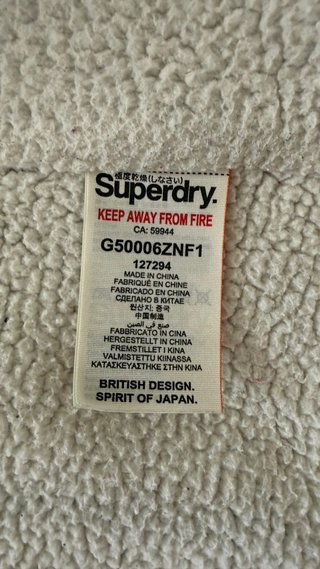 Chaqueta Superdry Anorak Mujer Talla S Borreguillo