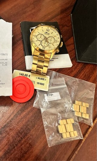 Reloj Lotus Dorado Cronógrafo