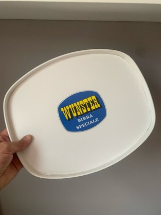 Vassoio Pubblicitario Birra Wunster Vintage