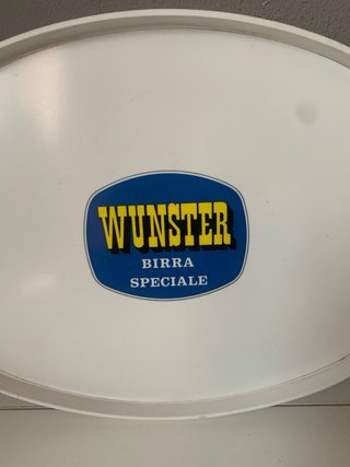 Vassoio Pubblicitario Birra Wunster Vintage