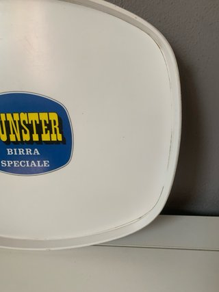 Vassoio Pubblicitario Birra Wunster Vintage