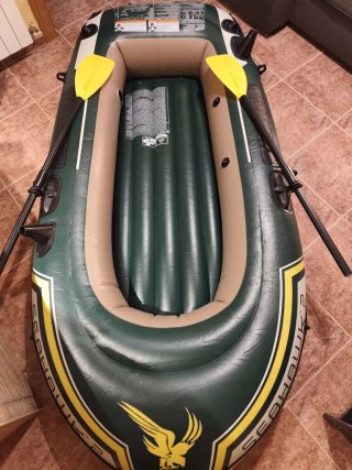 Balsa Hinchable Intex Seahawk 2 Set + Remos + Bomb