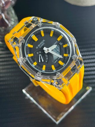 Reloj G-Shock Transparente Amarillo