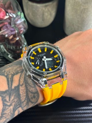 Reloj G-Shock Transparente Amarillo