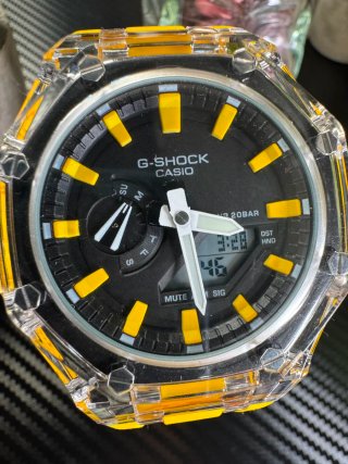 Reloj G-Shock Transparente Amarillo