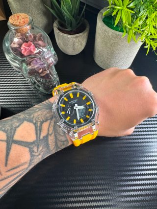Reloj G-Shock Transparente Amarillo