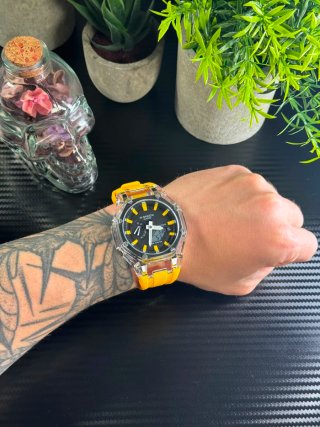 Reloj G-Shock Transparente Amarillo