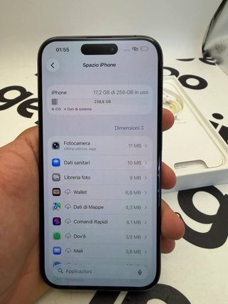 iPhone 15 Pro 256GB Nero/Blu Notte