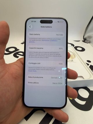 iPhone 15 Pro 256GB Nero/Blu Notte