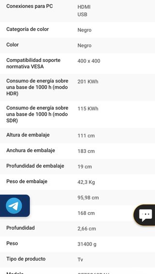 TV Samsung 75” QE75Q60B