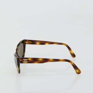 CHANEL Sunglasses plastic Brown CC Auth 181241 -