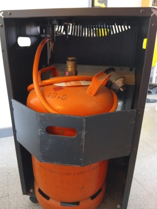 Estufa de butano Svan negra