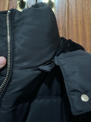 Abrigo Zara Negro Repelente al Agua