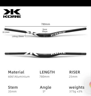 Manillar KORE MTB Negro