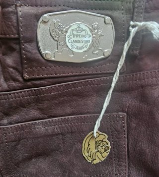 Pantalones de Piel Imperio Clandestino Marrón