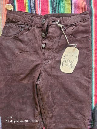 Pantalones de Piel Imperio Clandestino Marrón