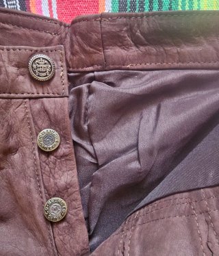 Pantalones de Piel Imperio Clandestino Marrón