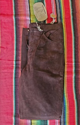 Pantalones de Piel Imperio Clandestino Marrón