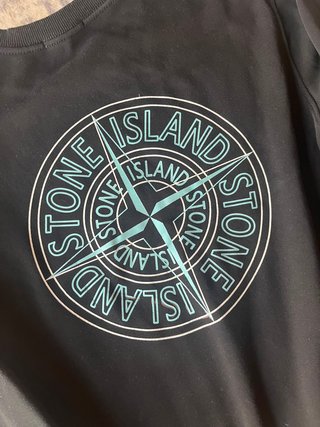 Sudadera Stone Island Negra Talla M Parche