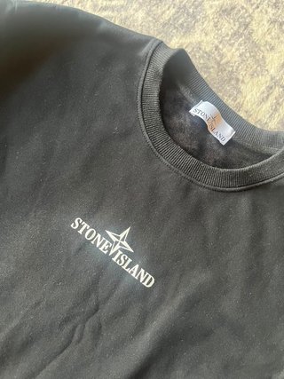 Sudadera Stone Island Negra Talla M Parche