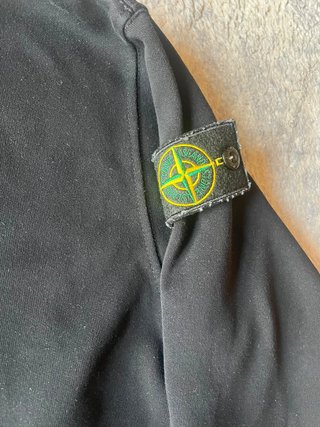 Sudadera Stone Island Negra Talla M Parche