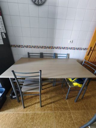 Conjunto Mesa Comedor + 6 Cadeiras