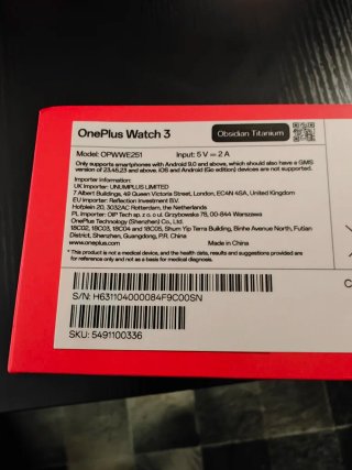 OnePlus Watch 3 Negro