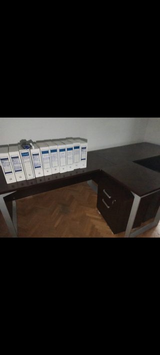 Mesa T madera y metal
