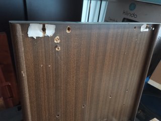 Mesa de oficina forma L