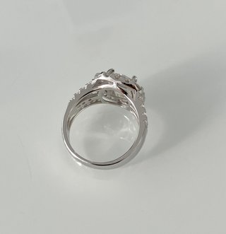 Anillo Plata 925 Baño Oro 18k Diamante 3.5ct