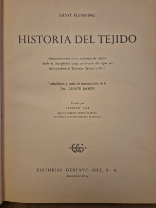 Historia del tejido. 1958