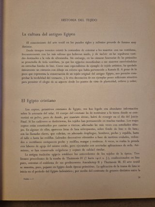 Historia del tejido. 1958