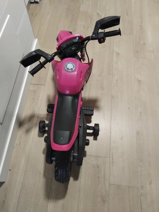 Moto infantil rosa para niña poco uso8