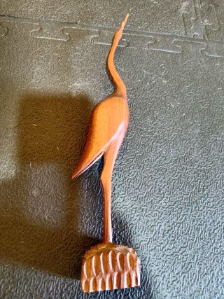 Lote 3 piezas madera tallada vintage