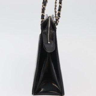 CHANEL Matelasse Chain Hand Bag Patent leather