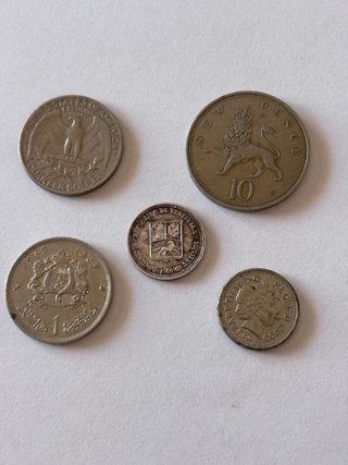 Moneda USA 1967 + 4 Internacionales