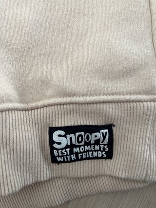 Sudadera Snoopy Beige Personajes