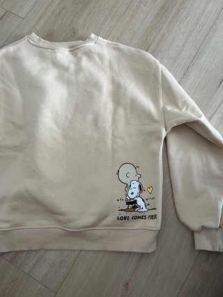 Sudadera Snoopy Beige Personajes