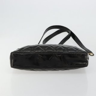 CHANEL Matelasse Chain Tote Bag Patent Leather