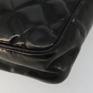 CHANEL Matelasse Chain Tote Bag Patent Leather