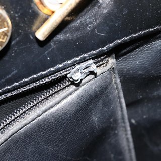 CHANEL Matelasse Chain Tote Bag Patent Leather