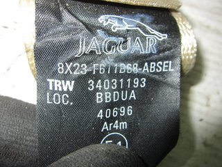 CINTURON SEGURIDAD TRASERO DERECHO JAGUAR XF 34025084A 1341512