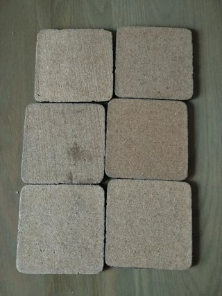 Conjunto de 6 bases para copos