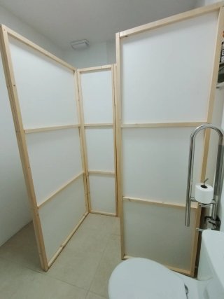 Biombos Japoneses Madera y Tela artesanales