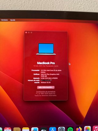 MacBook Pro 13 Plata