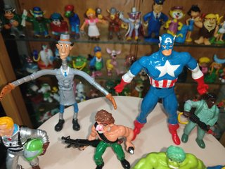 Lote 9 superheroes comics spain goma pvc años 80
