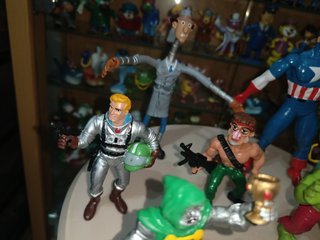 Lote 9 superheroes comics spain goma pvc años 80