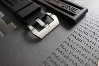 Correa caucho para Panerai 22mm Negra