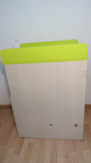 Mueble cambiador bebé cajones y estantes