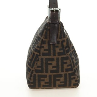 FENDI Zucca Canvas Mamma Baguette Shoulder Bag
